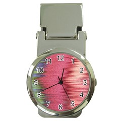 Rectangle Abstract Background In Pink Hues Money Clip Watches by Simbadda