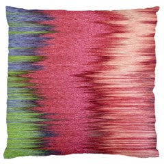 Rectangle Abstract Background In Pink Hues Large Flano Cushion Case (two Sides) by Simbadda