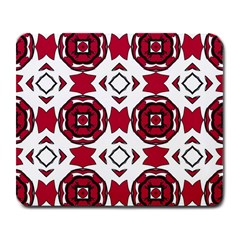 Seamless Abstract Pattern With Red Elements Background Large Mousepads by Simbadda