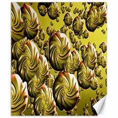 Melting Gold Drops Brighten Version Abstract Pattern Revised Edition Canvas 8  X 10  by Simbadda