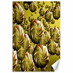 Melting Gold Drops Brighten Version Abstract Pattern Revised Edition Canvas 20  X 30   by Simbadda