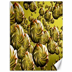 Melting Gold Drops Brighten Version Abstract Pattern Revised Edition Canvas 36  X 48   by Simbadda