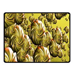 Melting Gold Drops Brighten Version Abstract Pattern Revised Edition Fleece Blanket (small) by Simbadda