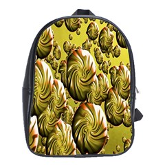 Melting Gold Drops Brighten Version Abstract Pattern Revised Edition School Bags (xl)  by Simbadda