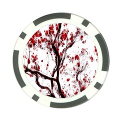 Tree Art Artistic Abstract Background Poker Chip Card Guard by Simbadda