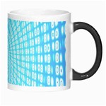 Abstract Pattern Neon Glow Background Morph Mugs Right