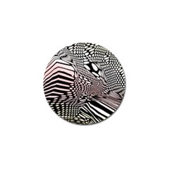 Abstract Fauna Pattern When Zebra And Giraffe Melt Together Golf Ball Marker (4 Pack) by Simbadda
