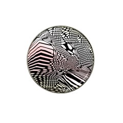 Abstract Fauna Pattern When Zebra And Giraffe Melt Together Hat Clip Ball Marker by Simbadda