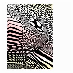 Abstract Fauna Pattern When Zebra And Giraffe Melt Together Small Garden Flag (two Sides) by Simbadda