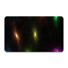 Star Lights Abstract Colourful Star Light Background Magnet (rectangular) by Simbadda