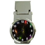 Star Lights Abstract Colourful Star Light Background Money Clip Watches Front