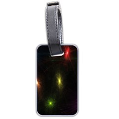 Star Lights Abstract Colourful Star Light Background Luggage Tags (two Sides) by Simbadda