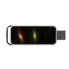 Star Lights Abstract Colourful Star Light Background Portable Usb Flash (one Side) by Simbadda