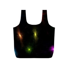 Star Lights Abstract Colourful Star Light Background Full Print Recycle Bags (s)  by Simbadda