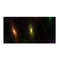 Star Lights Abstract Colourful Star Light Background Satin Wrap by Simbadda