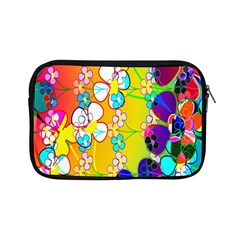 Abstract Flowers Design Apple Ipad Mini Zipper Cases by Simbadda