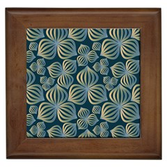 Gradient Flowers Abstract Background Framed Tiles by Simbadda