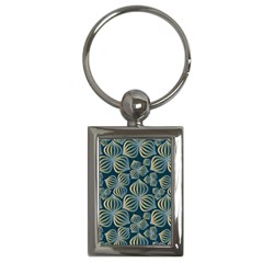 Gradient Flowers Abstract Background Key Chains (rectangle)  by Simbadda