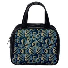 Gradient Flowers Abstract Background Classic Handbags (one Side) by Simbadda