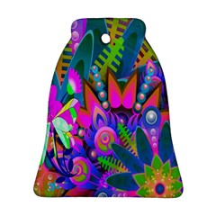 Wild Abstract Design Bell Ornament (Two Sides)