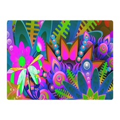 Wild Abstract Design Double Sided Flano Blanket (mini)  by Simbadda