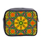 Seamless Orange Abstract Wallpaper Pattern Tile Background Mini Toiletries Bag 2-Side Back