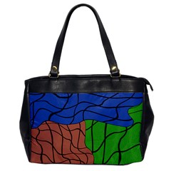 Abstract Art Mixed Colors Office Handbags by Simbadda