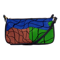 Abstract Art Mixed Colors Shoulder Clutch Bags by Simbadda