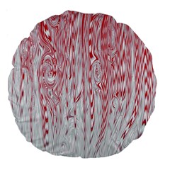 Abstract Swirling Pattern Background Wallpaper Pattern Large 18  Premium Flano Round Cushions by Simbadda