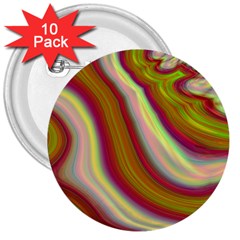 Artificial Colorful Lava Background 3  Buttons (10 Pack)  by Simbadda