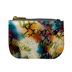 Abstract Color Splash Background Colorful Wallpaper Mini Coin Purses by Simbadda