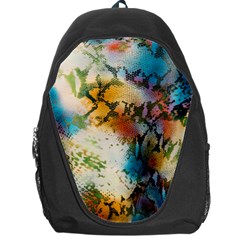 Abstract Color Splash Background Colorful Wallpaper Backpack Bag by Simbadda