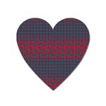 Abstract Tiling Pattern Background Heart Magnet Front