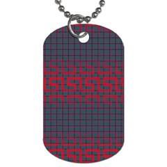 Abstract Tiling Pattern Background Dog Tag (one Side) by Simbadda