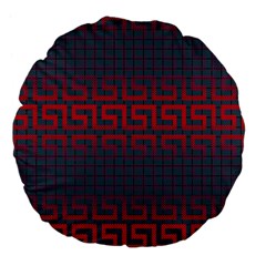 Abstract Tiling Pattern Background Large 18  Premium Flano Round Cushions by Simbadda