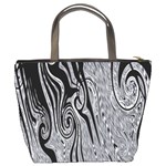 Abstract Swirling Pattern Background Wallpaper Bucket Bags Back