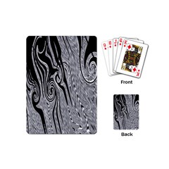 Abstract Swirling Pattern Background Wallpaper Playing Cards (mini)  by Simbadda