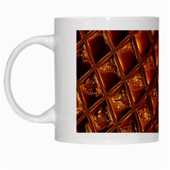 Caramel Honeycomb An Abstract Image White Mugs by Simbadda