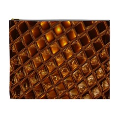 Caramel Honeycomb An Abstract Image Cosmetic Bag (xl) by Simbadda