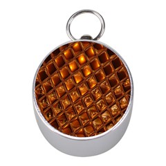 Caramel Honeycomb An Abstract Image Mini Silver Compasses by Simbadda