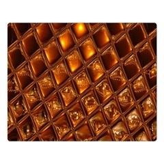 Caramel Honeycomb An Abstract Image Double Sided Flano Blanket (large)  by Simbadda