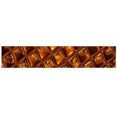 Caramel Honeycomb An Abstract Image Flano Scarf (large) by Simbadda