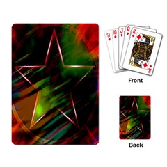 Colorful Background Star Playing Card by Simbadda