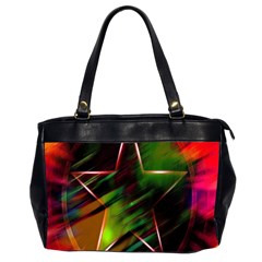 Colorful Background Star Office Handbags (2 Sides)  by Simbadda