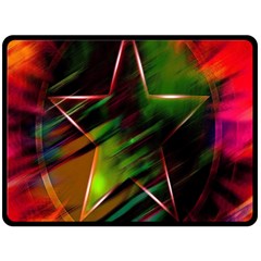 Colorful Background Star Fleece Blanket (large) 