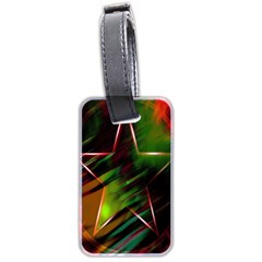 Colorful Background Star Luggage Tags (two Sides)