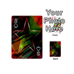 Colorful Background Star Playing Cards 54 (mini)  by Simbadda