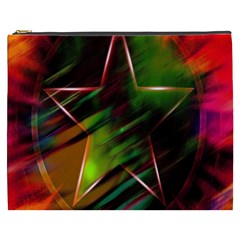 Colorful Background Star Cosmetic Bag (xxxl)  by Simbadda