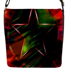 Colorful Background Star Flap Messenger Bag (s) by Simbadda