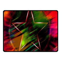 Colorful Background Star Double Sided Fleece Blanket (small)  by Simbadda